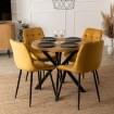 Mebel Elite Стул Chris, горчичного цвета, велюровый, ME.CHRIS/CU/CZ/V/K - Home Club, изображение 3