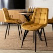 Mebel Elite Стул Chris, горчичного цвета, велюровый, ME.CHRIS/CU/CZ/V/K - Home Club, изображение 4