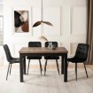 Mebel Elite Стол Skubi, раскладной, 120–160 см, орех/чёрный, W.SKUBI/OM/CZ/S - Home Club, изображение 2