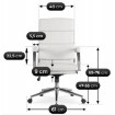 Mebel Elite Вращающееся кресло Camilo, белый цвет, экокожа, ME.CAMILO/B/E/FO - Home Club, изображение 9