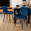 Mebel Elite Стілець Chris, темно-синій, велюровий, ME.CHRIS/GR/CZ/V/K - Home Club, зображення 2