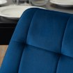Mebel Elite Стілець Chris, темно-синій, велюровий, ME.CHRIS/GR/CZ/V/K - Home Club, зображення 4