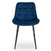 Mebel Elite Стілець Chris, темно-синій, велюровий, ME.CHRIS/GR/CZ/V/K - Home Club, зображення 5