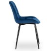Mebel Elite Стілець Chris, темно-синій, велюровий, ME.CHRIS/GR/CZ/V/K - Home Club, зображення 6