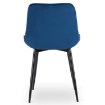 Mebel Elite Стілець Chris, темно-синій, велюровий, ME.CHRIS/GR/CZ/V/K - Home Club, зображення 7