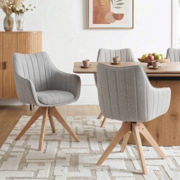 Mebel Elite Вращающееся кресло Lemon, серого цвета, ME.LEMON/P/T/K - Home Club