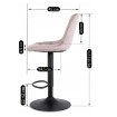 Mebel Elite Стул Arcos 2, розовый, велюровый, ME.ARCOS2/R/V/H - Home Club, изображение 12