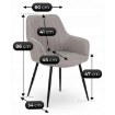 Mebel Elite Стул Malaga, серый, ME.MALAGA/JP/CZ/T/K - Home Club, изображение 9