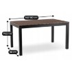 Mebel Elite Садовий стіл Argos 140–180 см, горіх/чорний, ME.ARGOS/140-180/O/CZ/OGR/S - Home Club, зображення 8