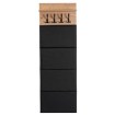 Mebel Elite Комплект для прихожей Parma 50 см, дуб Artisan/графит, W.PARMA/80/DA/PRZEDPO/ZES1 - Home Club, изображение 4