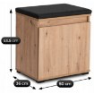 Mebel Elite Комплект для прихожей Parma 50 см, дуб Artisan/графит, W.PARMA/80/DA/PRZEDPO/ZES1 - Home Club, изображение 11