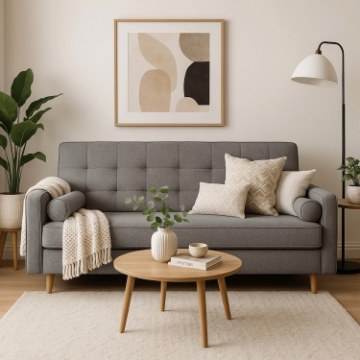 Mebel Elite Комплект із 2 розкладних диванів Malta, сірий, PPHUE.MAXIM/POLARIS19/Z2/WER - Home Club