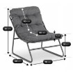 Mebel Elite Набор садовой мебели Megara, серый, ME.MEGARA/CZ/T/ZES - Home Club, изображение 10