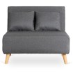 Mebel Elite Двухместное раскладное кресло Marry 2, серого цвета, ME.MARRY2/P/DNAT/T/FW - Home Club, изображение 3