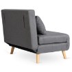 Mebel Elite Двухместное раскладное кресло Marry 2, серого цвета, ME.MARRY2/P/DNAT/T/FW - Home Club, изображение 4