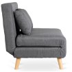 Mebel Elite Двухместное раскладное кресло Marry 2, серого цвета, ME.MARRY2/P/DNAT/T/FW - Home Club, изображение 5