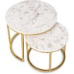 Mebel Elite Набір столиків Olis «Золотий мармур», ME.OLIS/M/ZL/L - Home Club, зображення 8