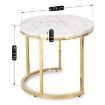 Mebel Elite Набір столиків Olis «Золотий мармур», ME.OLIS/M/ZL/L - Home Club, зображення 10