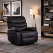 Mebel Elite Раскладной массажный кресло Bruce с функцией качания, черный, искусственная кожа, ME.BRUCE/CZ/E/FW - Home Club, изображение 2