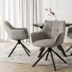 Mebel Elite Обертове крісло Peony 2, сіре, ME.PEONY2/P/T/K - Home Club, зображення 2