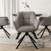 Mebel Elite Обертове крісло Peony 2, сіре, ME.PEONY2/P/T/K - Home Club, зображення 3