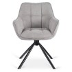 Mebel Elite Обертове крісло Peony 2, сіре, ME.PEONY2/P/T/K - Home Club, зображення 7