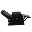 Mebel Elite Массажное кресло с электроприводом и откидной спинкой Jasper, чёрная экокожа, ME.JASPER/CZ/E/FW - Home Club, изображение 6