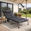 Mebel Elite Садовый шезлонг «Полевая кровать» Venus, серый, ME.VENUS/P/T/LOZ - Home Club, изображение 2
