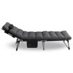 Mebel Elite Садовый шезлонг «Полевая кровать» Venus, серый, ME.VENUS/P/T/LOZ - Home Club, изображение 4