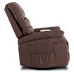Mebel Elite Раскладной массажный кресло Bruce с функцией качалки, коричневый, искусственная кожа, ME.BRUCE/BR/E/FW - Home Club, изображение 6