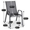 Mebel Elite Комплект садовой мебели Liberty, чёрный, ME.LIBERTY/P/T/OGR/ZES - Home Club, изображение 9