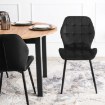 Mebel Elite Стілець Lucky, чорний, велюровий, ME.LUCKY/CZ/V/K - Home Club, зображення 4