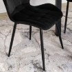 Mebel Elite Стілець Lucky, чорний, велюровий, ME.LUCKY/CZ/V/K - Home Club, зображення 7