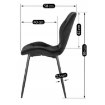Mebel Elite Стілець Lucky, чорний, велюровий, ME.LUCKY/CZ/V/K - Home Club, зображення 12