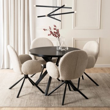 Mebel Elite Стіл Lukas, розкладний, 100–250 см, чорний, ME.LUKAS/CZ/S - Home Club