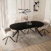 Mebel Elite Стіл Lukas, розкладний, 100–250 см, чорний, ME.LUKAS/CZ/S - Home Club, зображення 4