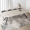 Mebel Elite Стіл Lukas, розкладний, 100–250 см, кашмір/чорний, ME.LUKAS/KASZ/CZ/S - Home Club, зображення 5