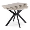 Mebel Elite Стіл Lukas, розкладний, 100–250 см, кашмір/чорний, ME.LUKAS/KASZ/CZ/S - Home Club, зображення 8