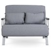 Mebel Elite Двухместное раскладное кресло Bart 2, серого цвета, ME.BART2/P/T/FW - Home Club, изображение 3