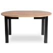 Mebel Elite Комплект: стіл Harry 102–142 см, дуб Craft/чорний, та 6 стільців Peru бежевого кольору, W.HARRY/DC/CZ/S/PERU/BZ/V/Z6/K - Home Club, зображення 9