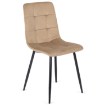 Mebel Elite Комплект: стіл Harry 102–142 см, дуб Craft/чорний, та 6 стільців Peru бежевого кольору, W.HARRY/DC/CZ/S/PERU/BZ/V/Z6/K - Home Club, зображення 10