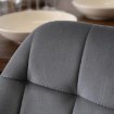 Mebel Elite Комплект: стіл Dorian 80–160 см, дуб рустикальний/чорний, та 6 стільців Lucky, сірі, DORIAN/DRU/CZ/S/LUCKY/P/V/Z6/K - Home Club, зображення 4