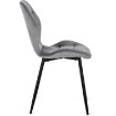 Mebel Elite Комплект: стіл Dorian 80–160 см, дуб рустикальний/чорний, та 6 стільців Lucky, сірі, DORIAN/DRU/CZ/S/LUCKY/P/V/Z6/K - Home Club, зображення 12