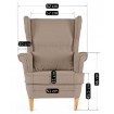 Mebel Elite Кресло для отдыха Evan 2 с подставкой для ног, бежевого цвета, ME.EVAN2/BZ/D/T/FWPD - Home Club, изображение 8