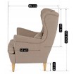 Mebel Elite Кресло для отдыха Evan 2 с подставкой для ног, бежевого цвета, ME.EVAN2/BZ/D/T/FWPD - Home Club, изображение 9