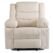 Mebel Elite Раскладной кресло Arturo, бежевый, из вельвета, ME.ARTURO/BZ/SZTR/FW - Home Club, изображение 3