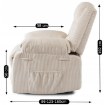 Mebel Elite Раскладной кресло Arturo, бежевый, из вельвета, ME.ARTURO/BZ/SZTR/FW - Home Club, изображение 17