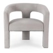 Mebel Elite Кресло для отдыха Lille, серое, велюровое, ME.LILLE/P/V/FW - Home Club, изображение 3