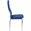 Mebel Elite Стілець Molly, темно-синій, велюровий, ME.MOLLY/GR/CH/V/K - Home Club, зображення 4