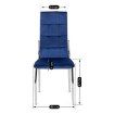 Mebel Elite Стілець Molly, темно-синій, велюровий, ME.MOLLY/GR/CH/V/K - Home Club, зображення 6